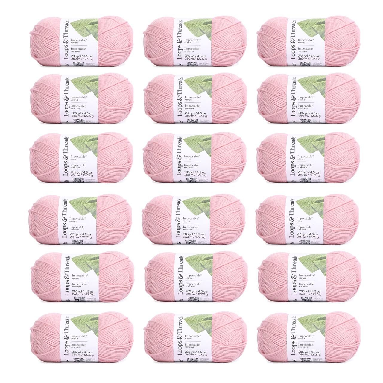 18 Pack: Impeccable® Solid Yarn by Loops & Threads®